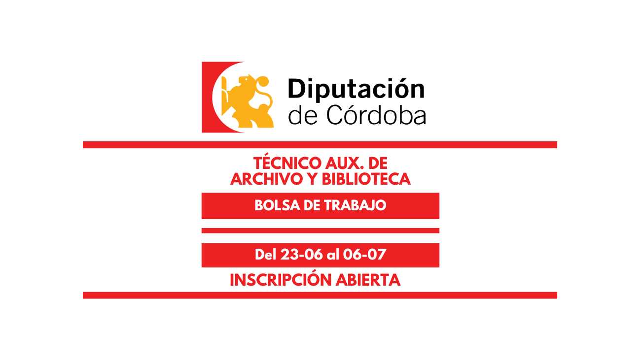 Bolsa de trabajo Diputación de Córdoba