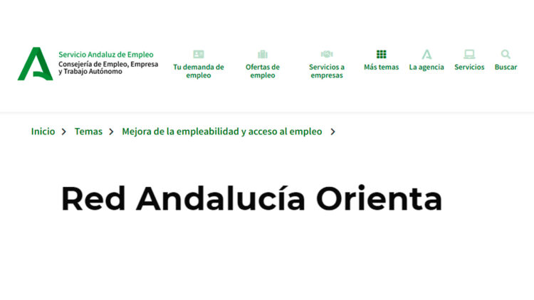 Cómo utilizar la Red Andalucía Orienta para encontrar un empleo.