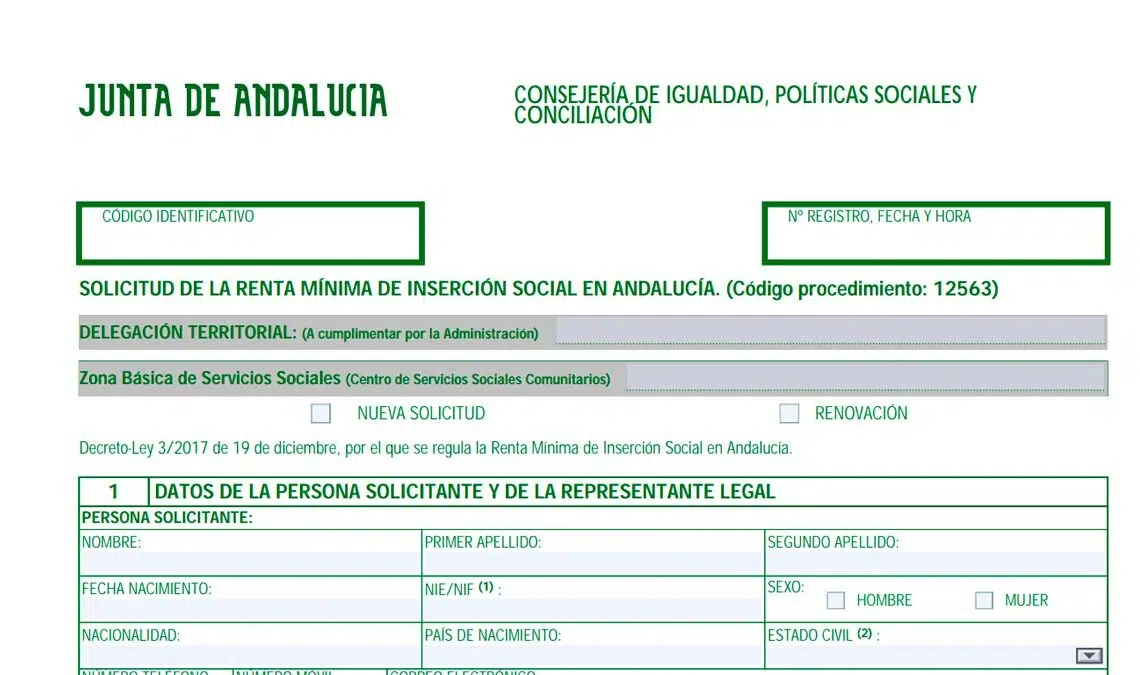 Cuantía Renta Mínima de Inserción Social Andalucía 2024