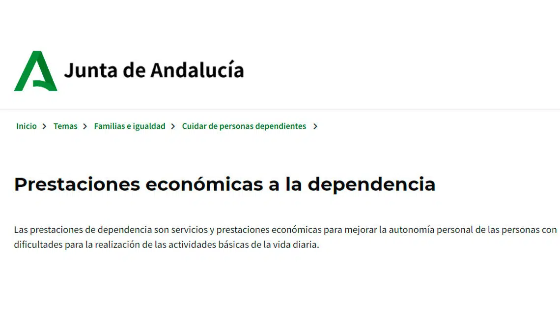 Prestaciones económicas dependencia Andalucía