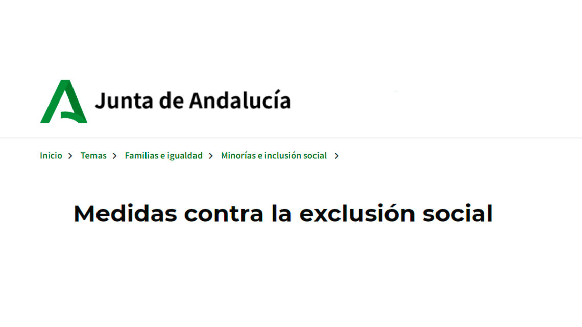 Ayudas contra exclusión social Andalucía