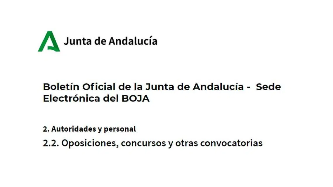 Ofertas de empleo público en Andalucía