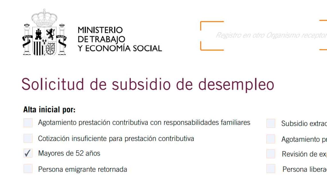 Subsidio para mayores de 52 años y jubilación