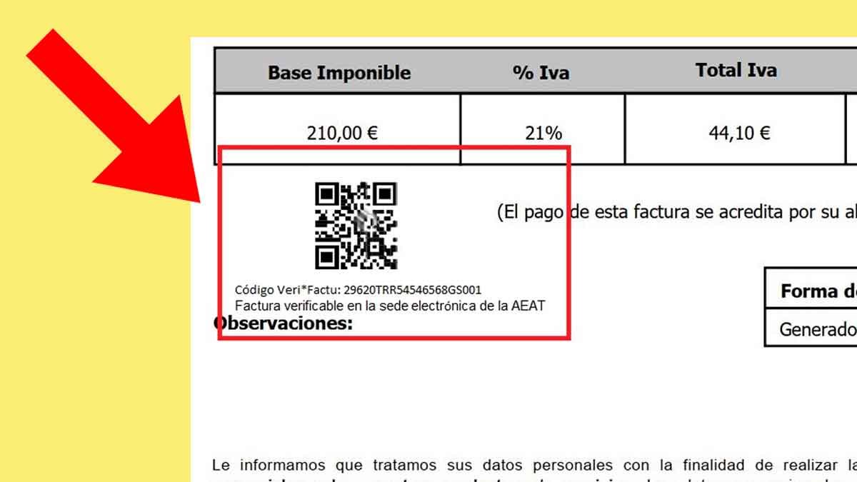 Factura electrónica obligatoria