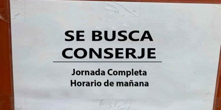 Oferta de empleo conserje