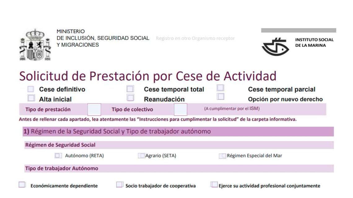 Prestación por cese de actividad