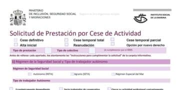 Prestación por cese de actividad