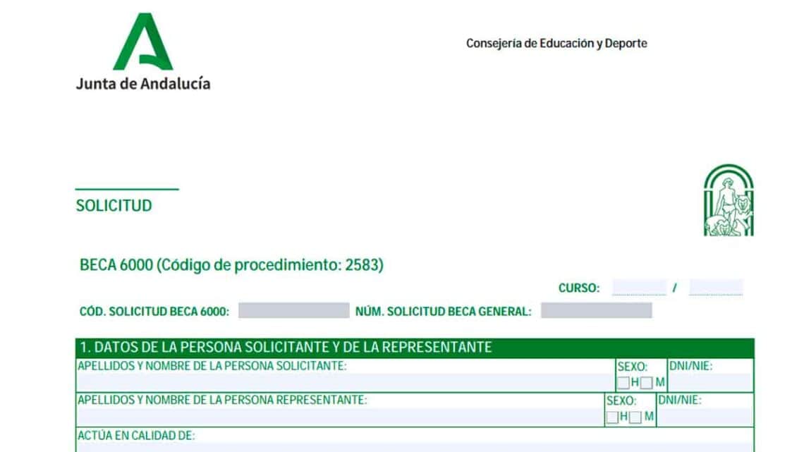 Conoce todos requisitos y el procedimiento necesario para solicitar la Beca 6000 de la Junta de Andalucía para el curso 2024/2025.