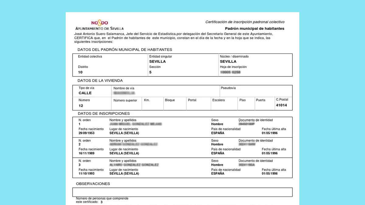 Los ayuntamientos pueden multar a los ciudadanos que caso de que estén empadronados en un municipio diferente al que residen.
