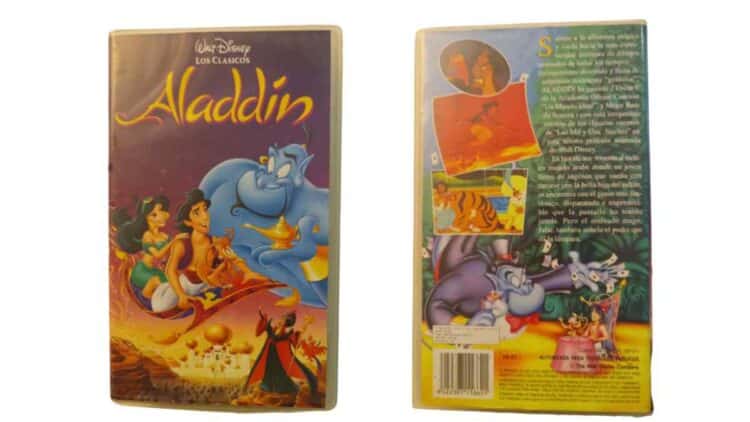 Venden el VHS de Aladdín por 20.000 euros.