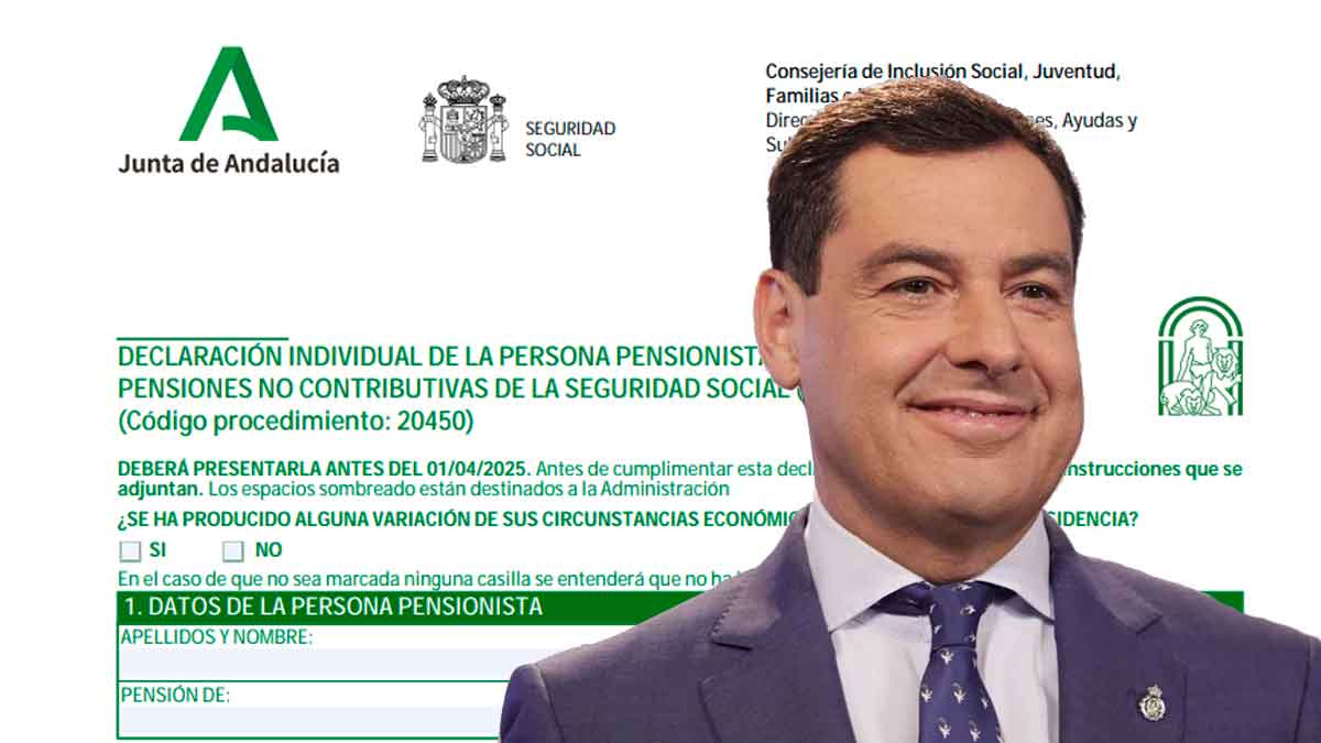 La Junta de Andalucía exige a los beneficiarios de las pensiones no contributivas que presenten la declaración anual de ingresos.