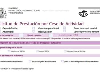 Ya está disponible el formulario para solicitar que los autónomos soliciten el cese de actividad: cuantías y duración para 2025.