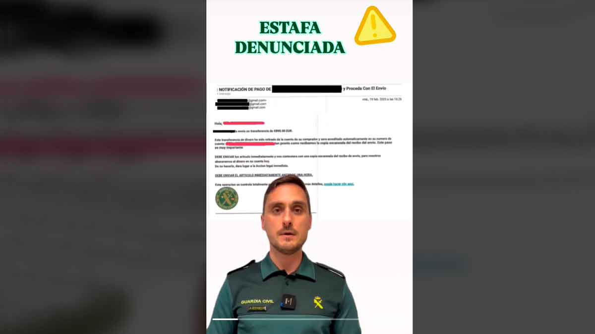 La Guardia Civil alerta de una estafa que está proliferando en aplicaciones de compraventa, tipo Wallapop.