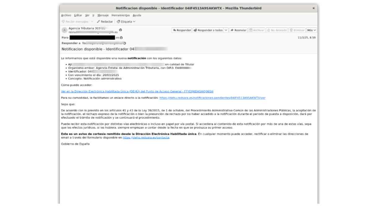INCIBE comunica sobre una modalidad de estafa.