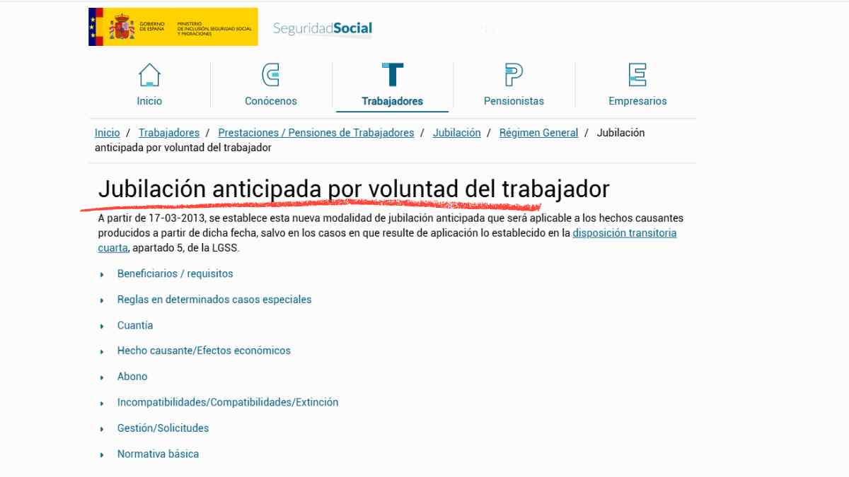 Modificaciones en la jubilación anticipada voluntaria en este 2025