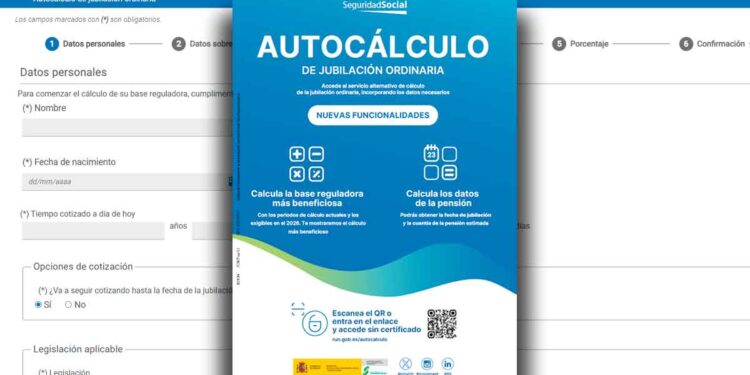 La Seguridad Social ofrece desde hoy un nuevo sistema online con el que puedes efectuar el autocálculo de tu pensión de jubilación.