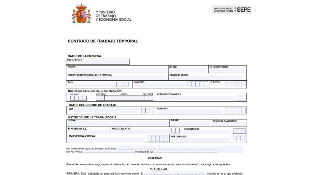 El contrato 402 es un contrato de carácter temporal.