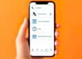 Persona usando la app oficial de la Agencia Tributaria para acceder a la sede electrónica desde el móvil
