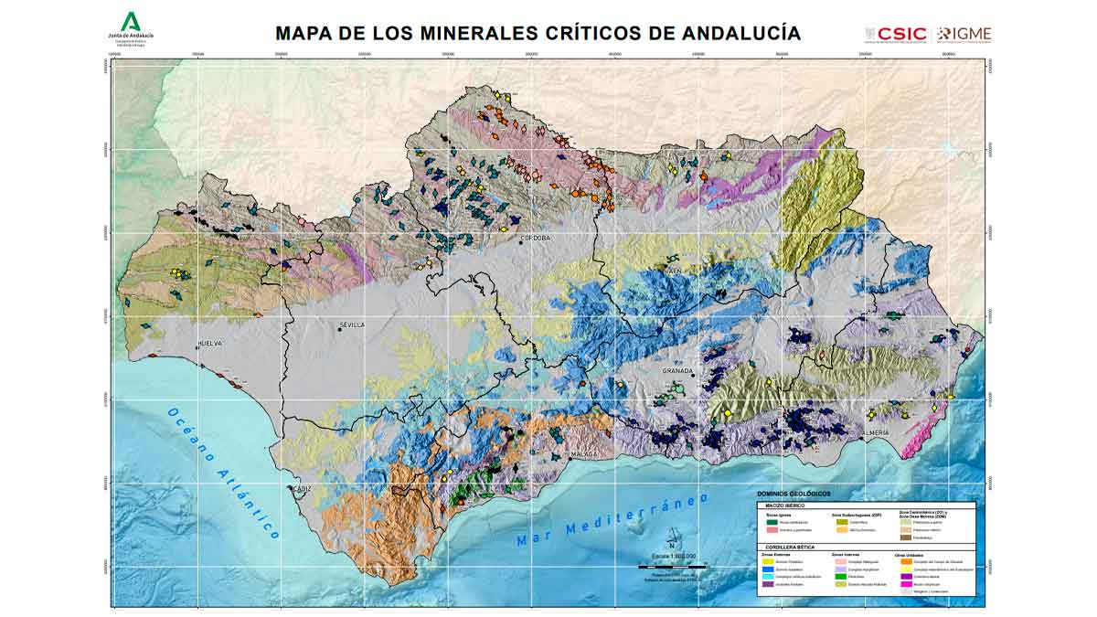 Andalucía impulsa proyectos mineros para la transición energética.