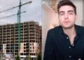 Arquitecto youtuber explica ante obra en construcción por qué evitar pisos alargados con entrada en esquina