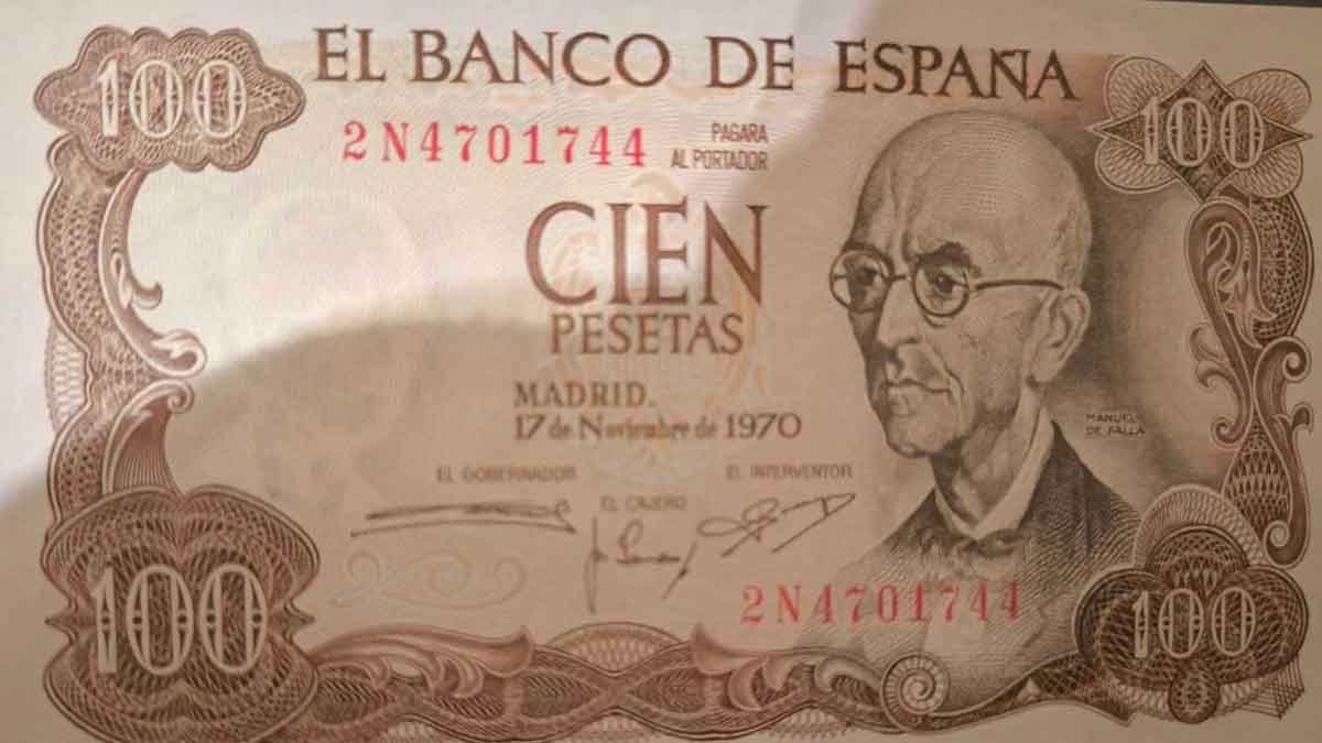 Este billete de 100 pesetas se encuentra en venta en eBay por 57.684,90 €. Te contamos todo sobre él y como aprender a valorar billetes.