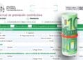 Solicitud de prestación contributiva del SEPE junto a un billete de 10 € enrollado, símbolo de compatibilidad paro-sueldo hasta 1.350 €