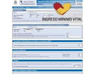Como declarar el IMV en la Renta.