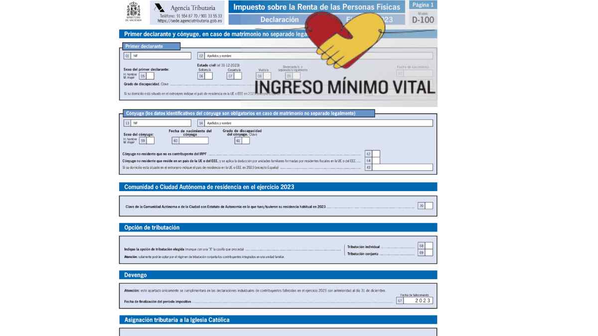 Como declarar el IMV en la Renta.