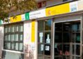 Fachada de una oficina del SEPE en Andalucía sin usuarios a la vista
