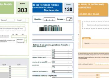 Modelos 303, 130 y 347 de Hacienda para declarar IVA, IRPF y operaciones con terceros
