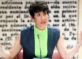 Ministra durante rueda de prensa explicando el decreto que permite jubilarse a los 52 años con pensión íntegra en trabajos penosos