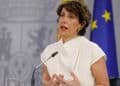 Ministra de Seguridad Social durante la rueda de prensa sobre la nueva regulación de jubilación anticipada para empleos de alto riesgo