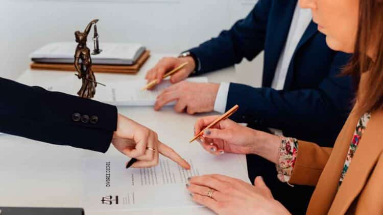 Firma de la liquidación de gananciales en un proceso de divorcio