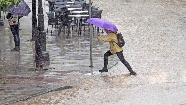La AEMET ha activado un aviso amarillo por lluvias y tormenta en diferentes puntos de seis provincias de Andalucía.