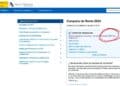 Página de la Agencia Tributaria mostrando el enlace resaltado a Renta Directa, nuevo sistema exprés para declarar la renta 2024