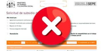 Formulario del subsidio de desempleo del SEPE y motivos de suspensión