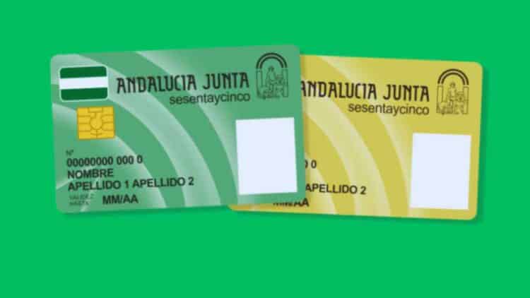 La Tarjeta Andalucía Junta 65 disponible para las personas de esa edad o mayores y que residen en Andalucía.
