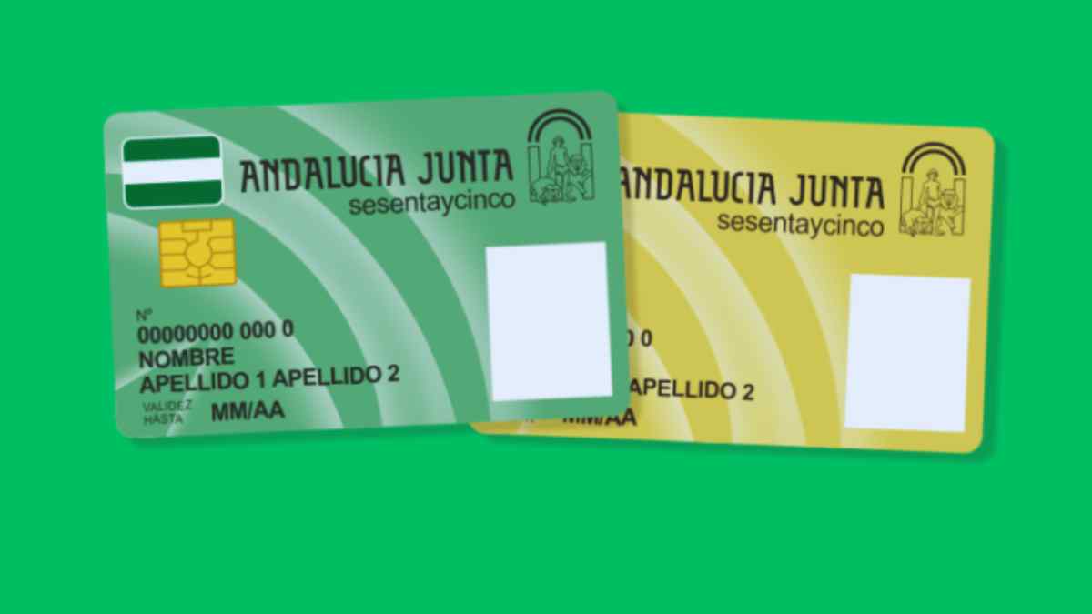 La Tarjeta Andalucía Junta 65 disponible para las personas de esa edad o mayores y que residen en Andalucía.