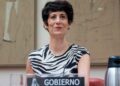 Elma Saiz durante la comparecencia sobre la ampliación del 40 % del Complemento de Ayuda a la Infancia del IMV