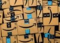 Muchas cajas de envío de Amazon.