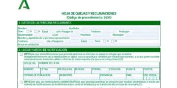 Guía para rellenar y presentar una Hoja de Reclamaciones en Andalucía