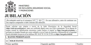 Formulario oficial de solicitud de pensión de jubilación del INSS, necesario para iniciar el trámite y lograr el reconocimiento en 2025