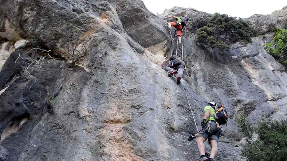 Vía ferrata en Jaén.
