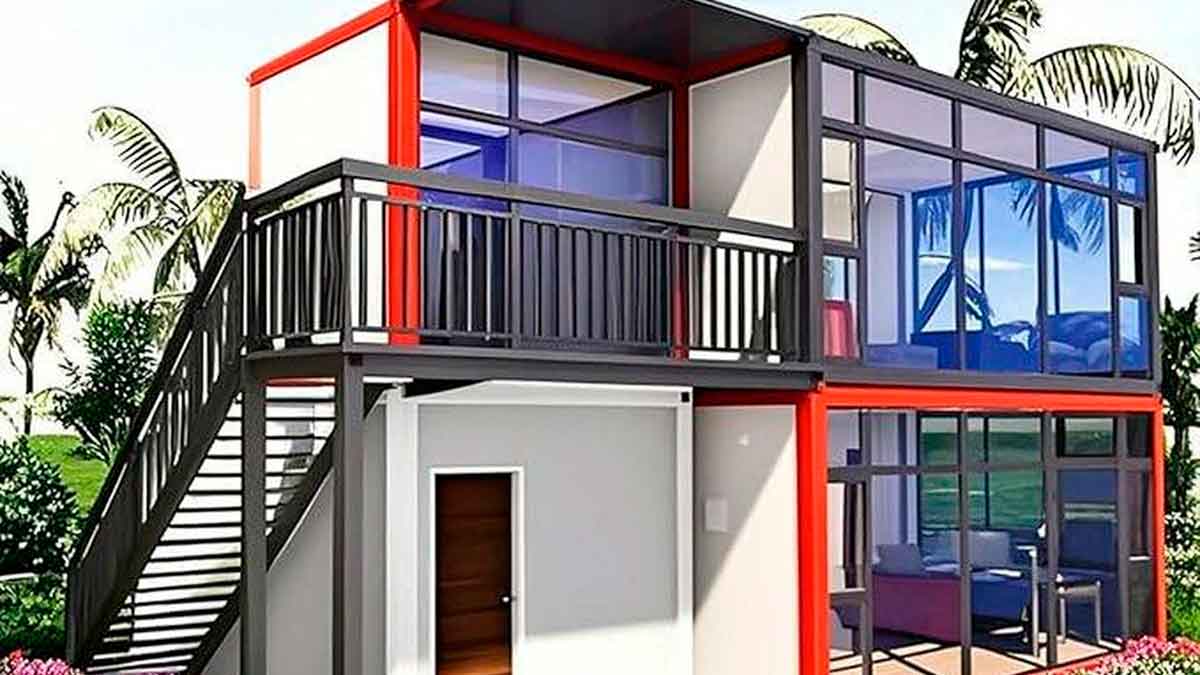 Casa prefabricada de lujo más vendida en Amazon por menos de 14.000 euros con diseño moderno y amplios ventanales