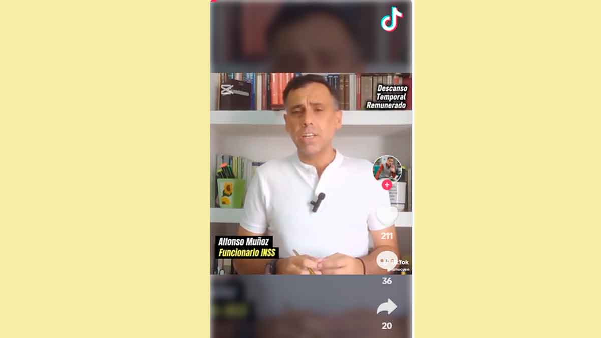 Alfonso Muñoz funcionario de la Seguridad Social propone descanso remunerado de seis meses tras 15 años cotizados