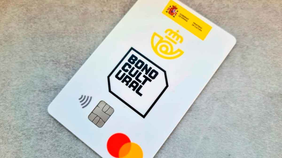 Tarjeta del Bono Cultural Joven de 400 euros del Gobierno de España 2026