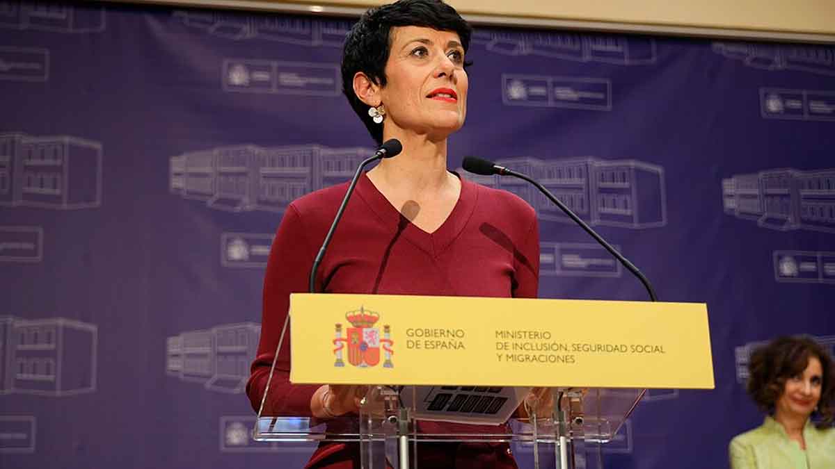 Elma Saiz, ministra de Seguridad Social, explica las pensiones de incapacidad permanente sin alta laboral