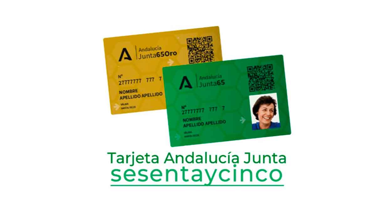 Cambio de modalidad de la Tarjeta Andalucía Junta 65 Oro y Verde para acceder a más descuentos en Andalucía
