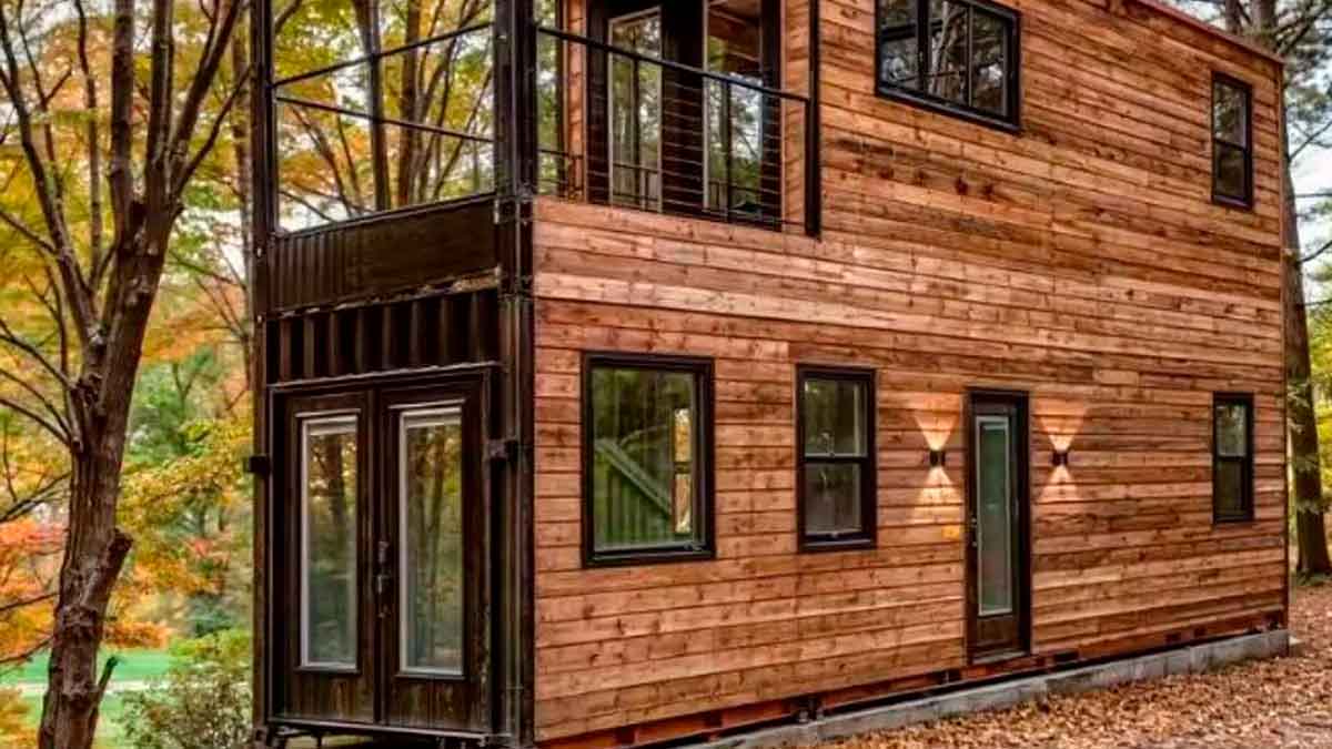 Casa prefabricada de madera de AliExpress con dos plantas, cuatro dormitorios y cocina completa por menos de 7.300 euros