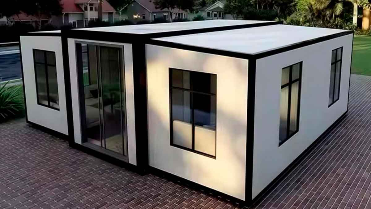 Casa prefabricada plegable de Amazon con diseño modular y hasta cuatro dormitorios por menos de 7.000 euros
